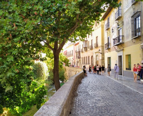Acceso en vehículo a la Alhambra