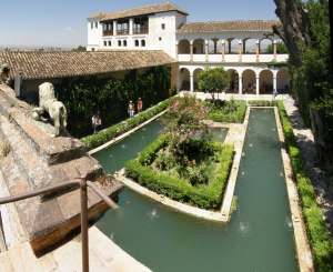 Patio del Ciprés de la Sultana Patio del Ciprés de la Sultana de los en los Jardines del Generalife