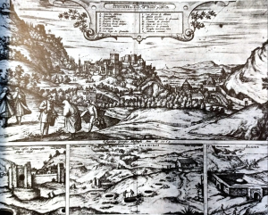 Grabado de Hoefnagle para la obra Civitatis Orbis Terrarum 1563. Historia de Granada Grabado de Hoefnagle para la obra Civitatis Orbis Terrarum 1563